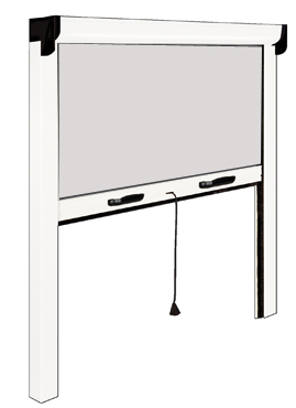 Store extrieur OCCULTANT enroulable 160 x 160 cm Blanc