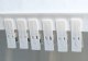 Lot de 2 Pinces-Clip Blanc pour store papier