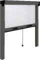 Store Moustiquaire enroulable en aluminium recoupable  GRIS
