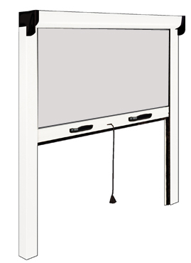 Store extrieur OCCULTANT enroulable 100 x 160 cm Blanc